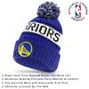 Ultra Game NBA Official Mens Super Soft Winter Beanie Knit Hat with Extra Warm Touch Screen Gloves - Unisex, Golden State Warriors, Team Color, 1SIZE view 2