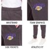 Ultra Game Boys' Soft Fleece Active Jogger Sweatpants,Los Angeles Lakers,Heather Charcoal,14-16 view 4