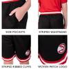 Ultra Game Boys' Active Knit Basketball Training Shorts,Atlanta Hawks,Black,10-12 view 4
