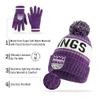 Ultra Game NBA Official Mens Super Soft Winter Beanie Knit Hat with Extra Warm Touch Screen Gloves - Unisex, Sacramento Kings, Team Color, 1SIZE view 3