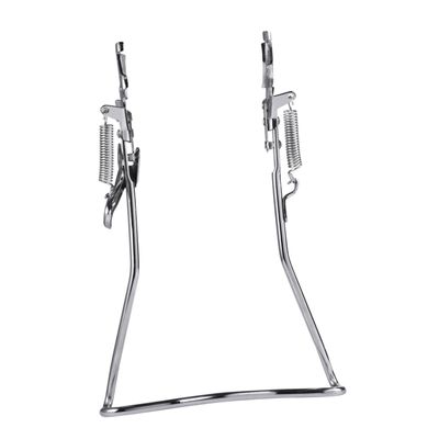 Kisangel Adjustable Iron Bike Stand Support, 20 Inch, Silver