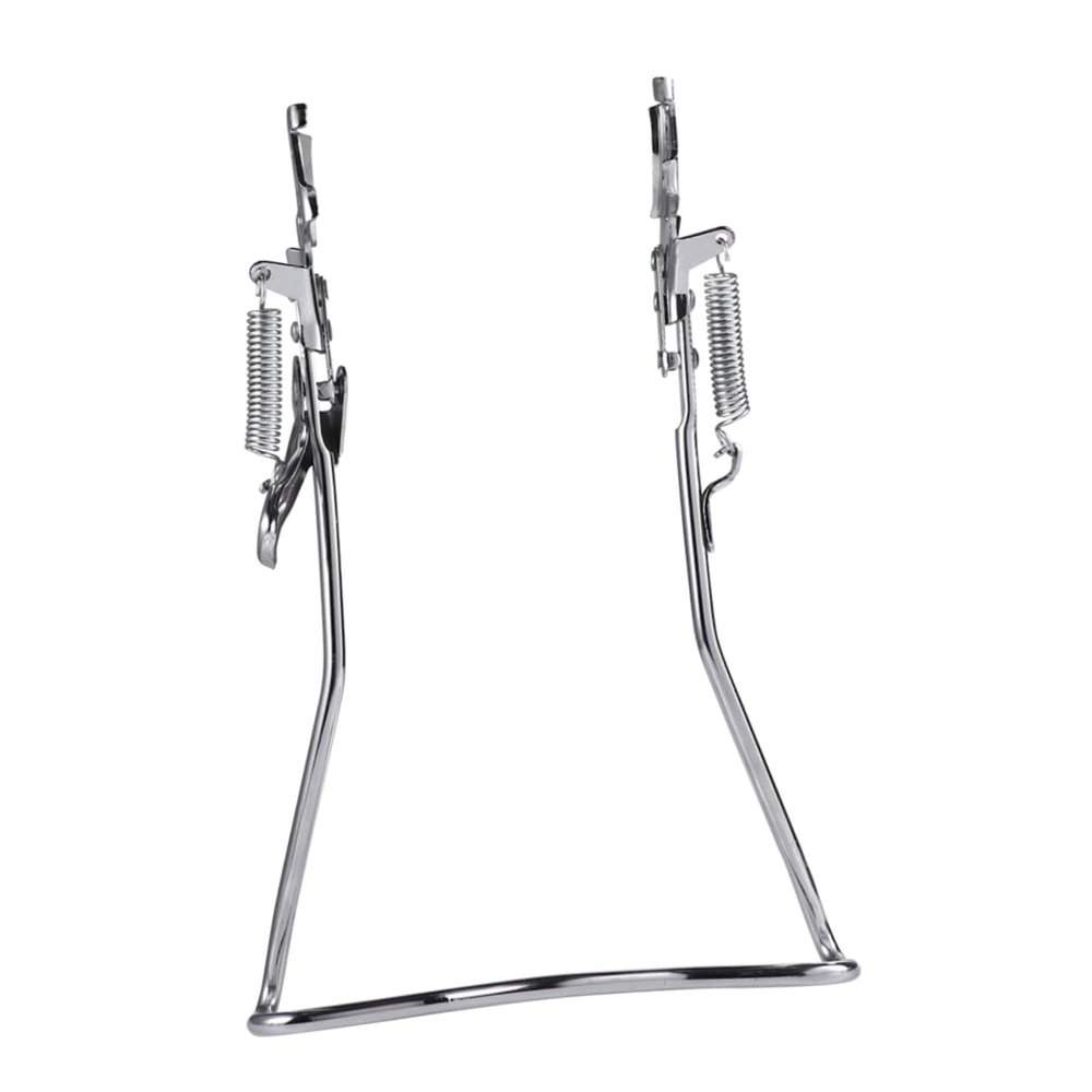 Kisangel Adjustable Iron Bike Stand Support, 20 Inch, Silver