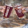 Rico Industries NCAA Texas A&M Aggies 16 oz Pint Glasses with Digitally Printed Logo, Practical Set of 2 Classic Drinking Glasses view 2