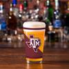 Rico Industries NCAA Texas A&M Aggies 16 oz Pint Glasses with Digitally Printed Logo, Practical Set of 2 Classic Drinking Glasses view 3