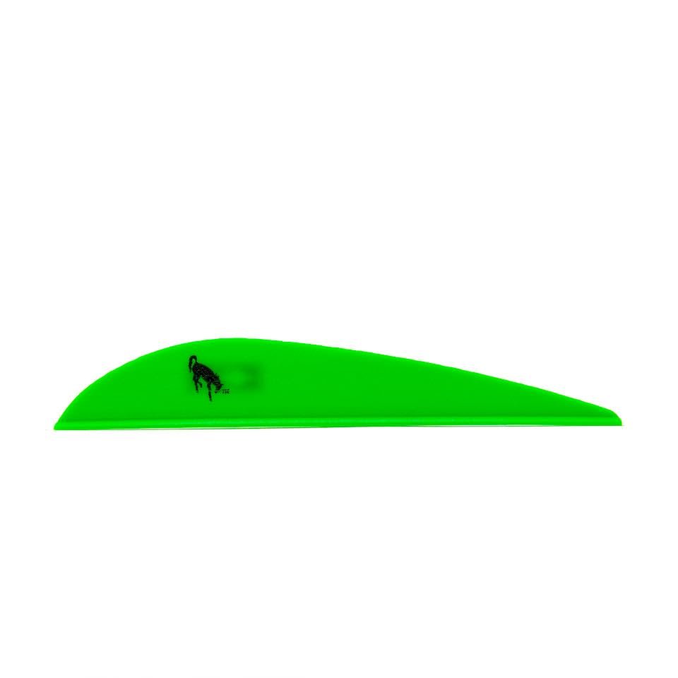 Bohning Bronco Vane 3" Neon Green, 1000pk