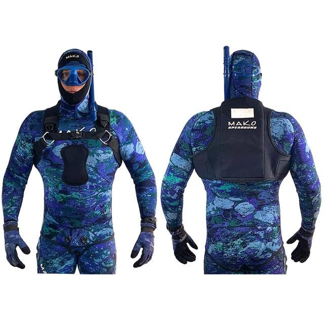 MAKO Spearguns Quick Release Zero Drag Weight Vest (No Weights, XX-Large)