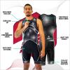 SLS3 Triathlon Suits Mens - Premium Trisuit Triathlon Men - Sleeveless, Quick Drying Tri Kit with Large Back Pocket (Grey Wave, Small) view 2