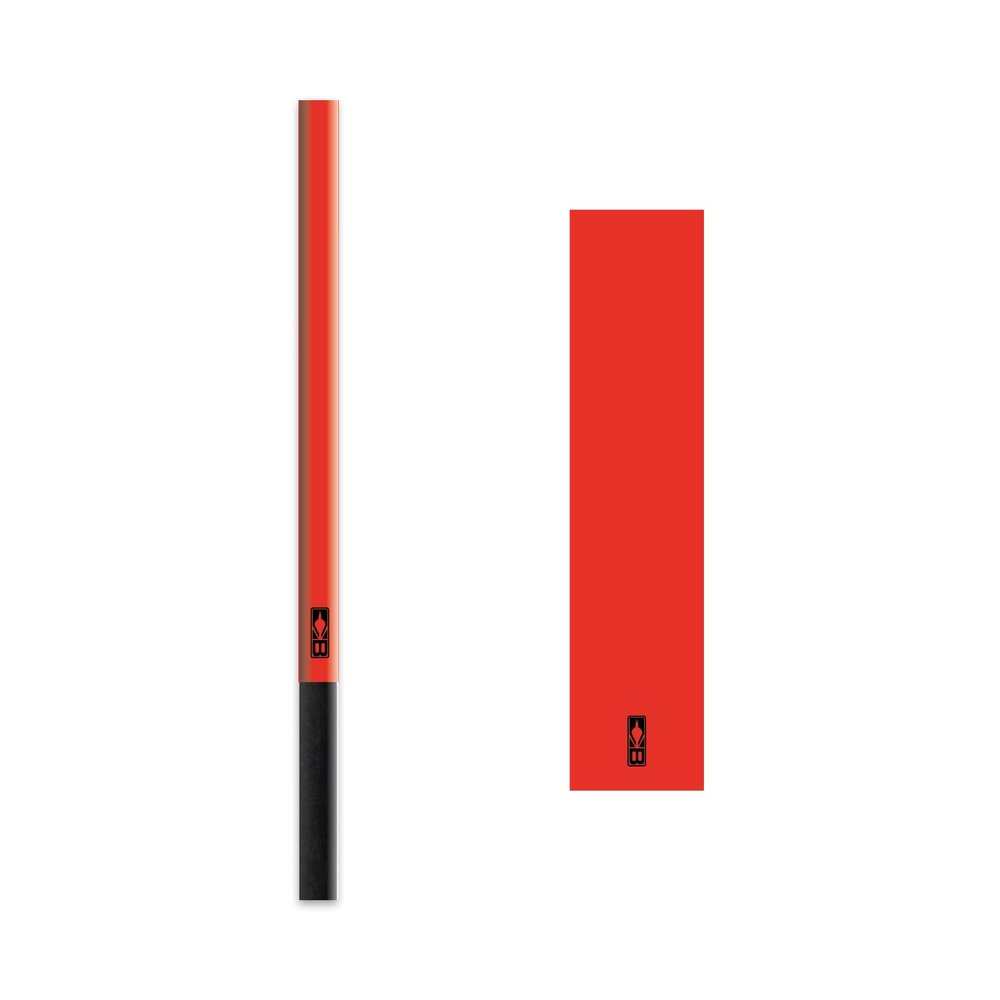 Bohning 5.5" Solid Arrow Wraps, Small, Neon Red
