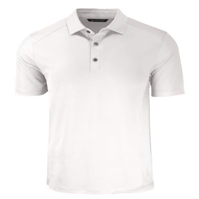 Cutter & Buck Forge Eco Stretch Recycled Mens Polo, White, XXXL