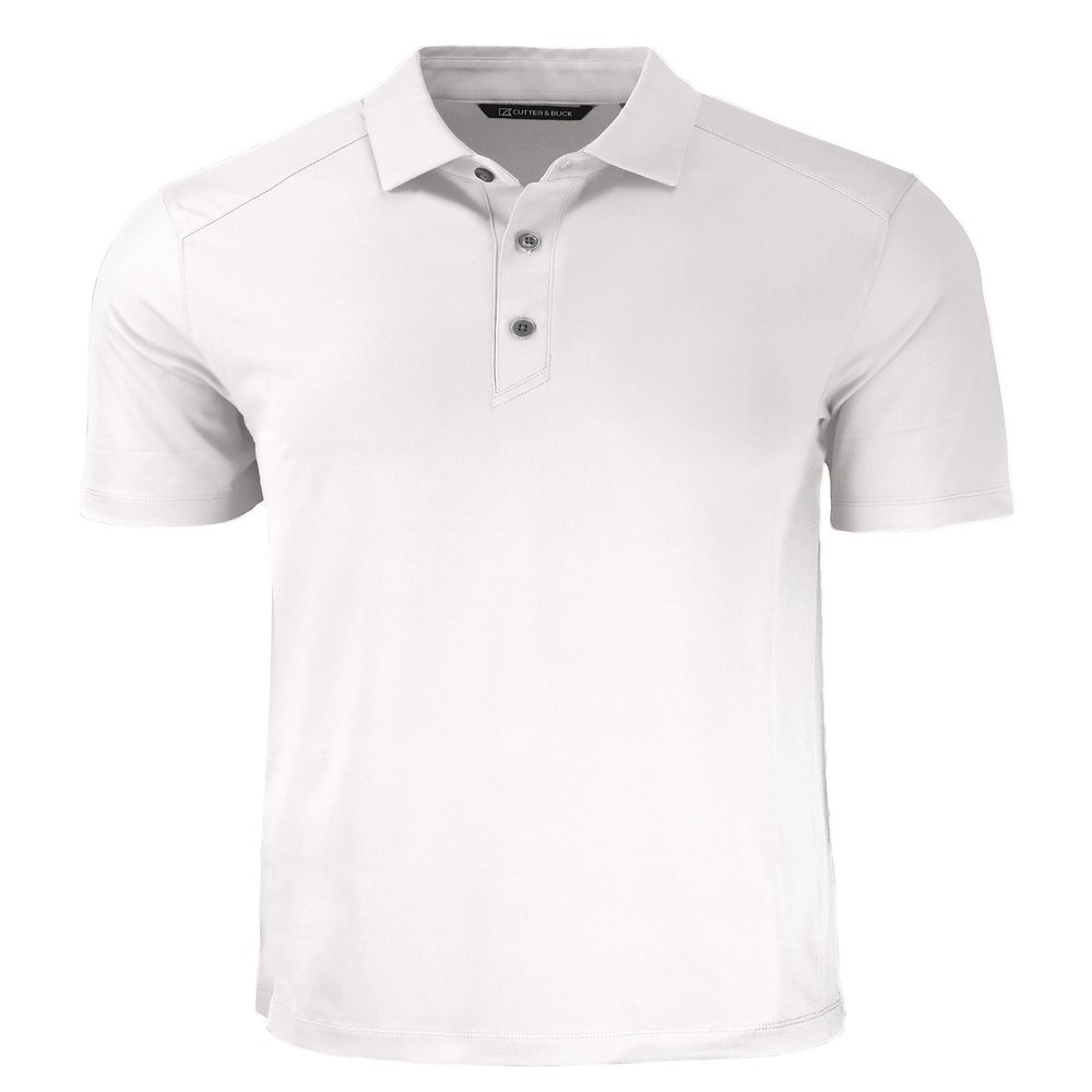 Cutter & Buck Forge Eco Stretch Recycled Mens Polo, White, XXXL
