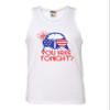 XX-Large White Mens Bald Eagle You Free Tonight? July 4 USA Pride America Sleeveless Tank Top T-Shirt view 1