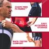 SLS3 Triathlon Suits Mens - Premium Trisuit Triathlon Men - Sleeveless, Quick Drying Tri Kit with Large Back Pocket (Red Wave, Large) view 4