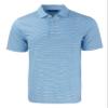 Cutter & Buck Forge Eco Double Stripe Stretch Recycled Mens Big &Tall Polo, Atlas/White, 3XT view 1