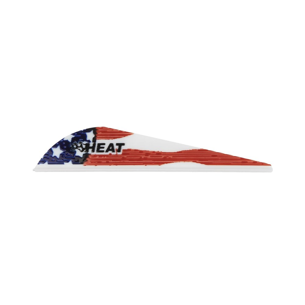 Bohning Heat Vane, Low Profile Hunting Vane, 2.5" 100pk, American Flag