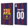 Head Case Designs Officially Licensed Custom Customized Personalized FC Barcelona Home 2023/24 Kit Leather Wallet Case Compatible with Apple iPad Air 11 2020/2022/2024/2025 view 1