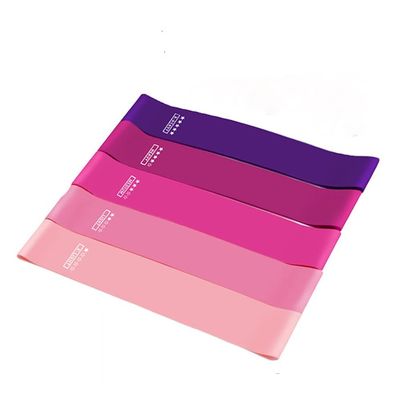 DANCOLOR Resistance Bands Gym Strength Training Fitness Equipment Expander Yoga Rubber Band Workouts Gym Work Out Women and Men (Color : Pink, Size : 60cm)
