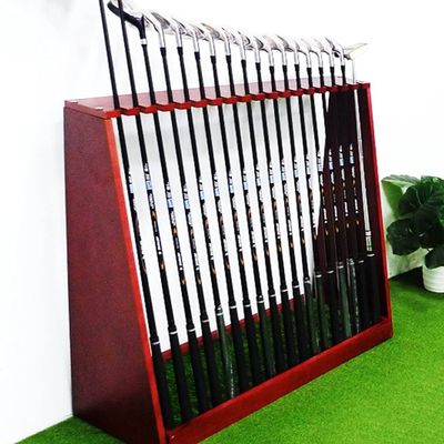 REMYS Backyard Green Golf Club Storage Stand Rack for Men/Golfer, Small Golf Display Equipment, 13 Putters Garage Organizer Holder, Easy Assemble