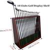 REMYS Backyard Green Golf Club Storage Stand Rack for Men/Golfer, Small Golf Display Equipment, 13 Putters Garage Organizer Holder, Easy Assemble view 2