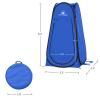 Pop Up Pod - Privacy Shower Tent, Dressing Room, or Portable Toilet Stall with Carry Bag for Camping, Beach, or Tailgate by Wakeman Outdoors (Blue) view 2