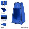 Pop Up Pod - Privacy Shower Tent, Dressing Room, or Portable Toilet Stall with Carry Bag for Camping, Beach, or Tailgate by Wakeman Outdoors (Blue) view 3