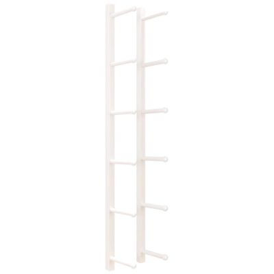 JLXJYS Metal Yoga Mat Storage Holder Wall Mount, Home Fitness Center Gyms Sports Exercise Mat Rack, for Yoga Mat Resistance Bands Jump Ropes (Color : White, Size : 165cm)