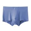 Maiyifu-GJ Men's Modal Seamless Underwear Stretch Comfy Boxer Briefs Soft Breathable Trunks (Blue 1PC,3X-Large) view 1