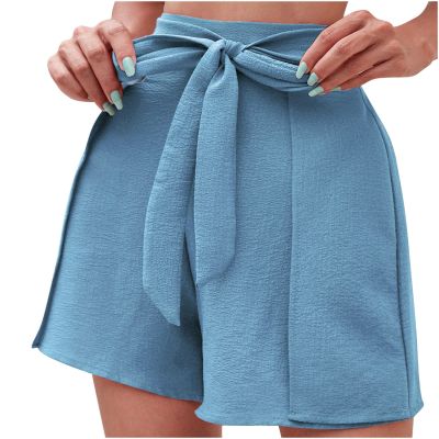 Uillui Workout Shorts Womens Summer High Waist Straight Leg Shorts Casual Lightweight Cotton Linen Shorts Comfy Loose Shorts