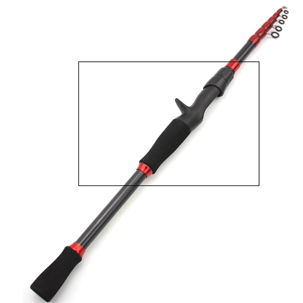 Fishing Poles 1.6m-2.7m Telescopic Fishing Rod Carbon Portable Spinning Casting Rod Lure Fishing Lure Weight 7-28g M Power Fast Rod Caa De Pescar (Color : Casting Rod, Size : 1.8m)