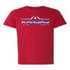 CornBorn Kansas Mens Apparel - Premium Tri-Blend Kansas Football Laces - Red - Medium view 1