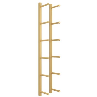 JLXJYS Metal Yoga Mat Storage Holder Wall Mount, Home Fitness Center Gyms Sports Exercise Mat Rack, for Yoga Mat Resistance Bands Jump Ropes (Color : Gold, Size : 165cm)