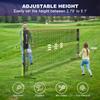 BAGAIL All-in-1 Badminton Net, Height Adjustable (Up to 5.1') Kids Volleyball Net, Quick Setup Sports Net with Portable Bag for Pickleball, Tennis, Pool, Backyard & Indoor Games - 10ft, Red view 2