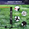 BAGAIL All-in-1 Badminton Net, Height Adjustable (Up to 5.1') Kids Volleyball Net, Quick Setup Sports Net with Portable Bag for Pickleball, Tennis, Pool, Backyard & Indoor Games - 10ft, Red view 4