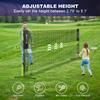 BAGAIL All-in-1 Badminton Net, Height Adjustable (Up to 5.1') Kids Volleyball Net, Quick Setup Sports Net with Portable Bag for Pickleball, Tennis, Pool, Backyard & Indoor Games - 10ft, Yellow view 2