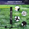 BAGAIL All-in-1 Badminton Net, Height Adjustable (Up to 5.1') Kids Volleyball Net, Quick Setup Sports Net with Portable Bag for Pickleball, Tennis, Pool, Backyard & Indoor Games - 10ft, Yellow view 4