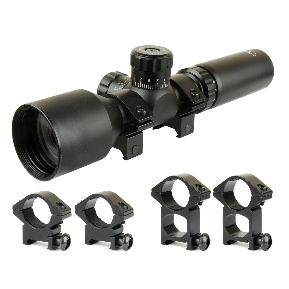 TACFUN 3-9x42 Long Eye Relief Scope with Weaver/Picatinny Ring
