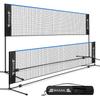 BAGAIL All-in-1 Badminton Net, Height Adjustable (Up to 5.1') Kids Volleyball Net, Quick Setup Sports Net with Portable Bag for Pickleball, Tennis, Pool, Backyard & Indoor Games - 14ft, Blue view 1