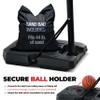Portable Basketball Hoop 10 ft Adjustable - 44in Shatterproof Backboard - Basketball Goal System 8-10 ft Adjustable Basketball Hoop for Kids/Adults Indoor Outdoor Weatherproof Fillable Base view 2