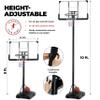 Portable Basketball Hoop 10 ft Adjustable - 44in Shatterproof Backboard - Basketball Goal System 8-10 ft Adjustable Basketball Hoop for Kids/Adults Indoor Outdoor Weatherproof Fillable Base view 3