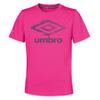 Umbro Girls Speed Short Sleeve Tee, Luminous Pink/Digital Purple, Medium-10/12 view 1