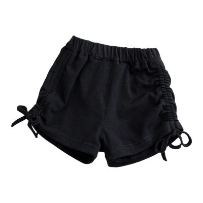 Baby Girl Jean Shorts Toddler Baby Girls Shorts Solid Color Shorts Summer Outdoor Casual Fashionable (Black, 5-6 Years)