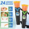 HYES 2 Pack Bow and Arrow for Kids, LED Light Up Archery Set with 24 Suction Cup Arrows, 1 Standing Target, 6 Score Targets & 2 Quiver, Indoor Outdoor Sport Gifts for Boys Girls Ages 4-8 view 3