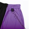Kisswow Patchwork Pants Black and Purple High Waisted Cargo Pants Women Baggy Punk Streetwear Street Style Fashion for Women view 3