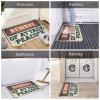 Dsoluuing Classroom Door Mat Beware of Attack Peacock Rug Boys Room Decor Fall Rug (Size : 65X90CM) view 2