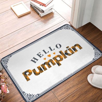 Doormat Rug Hello Pumpkin Doormat 3 Camper Decor Room Accessories for Men (Size : 50X80CM)