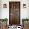 Retro Area Rug Warning This Property is Protected by A Highly Trained Cute Otter Rug Outdoor Mats for Front and Back Door Fall Door Rug (Size : 40X60CM) view 4