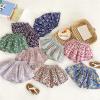 Toddler Shorts Toddler Summer Girls Shorts Flower Prints Fashion Cute Skirt Shorts For Girls (Blue, 18-24 Months) view 3