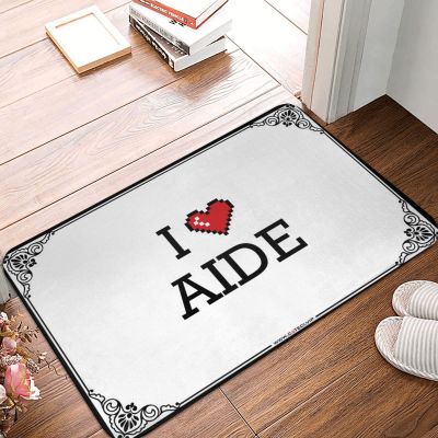Abipuir Bar Accessories Man Cave I Love Aide Doormat Retro Room Decor Outdoor Runner Rug (Color : Colour, Size : 40X60CM)