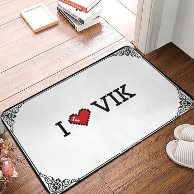 Abipuir Large Welcome Mats Outdoor I Love Vik Doormat Room Accessories for Men Unique Home Decor (Color : Colour, Size : 50X80CM)