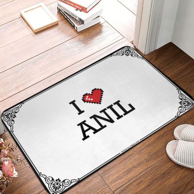 Abipuir Funny Bathroom Mat I Love Anil Doormat Fall Welcome Mats Outdoor Outdoor Rug Waterproof (Color : Colour, Size : 40X60CM)