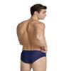 ARENA Feel Men's Visual Waves Drawstring Swim Brief Waterfeel Sports Bathing Swimsuit Pool Beach Swimwear, Navy/Neon Blue Multi, US Size 40 view 3